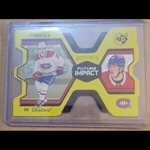 Cole Caufield Upper Deck Rookie Future Impact Die-Cut /1000
